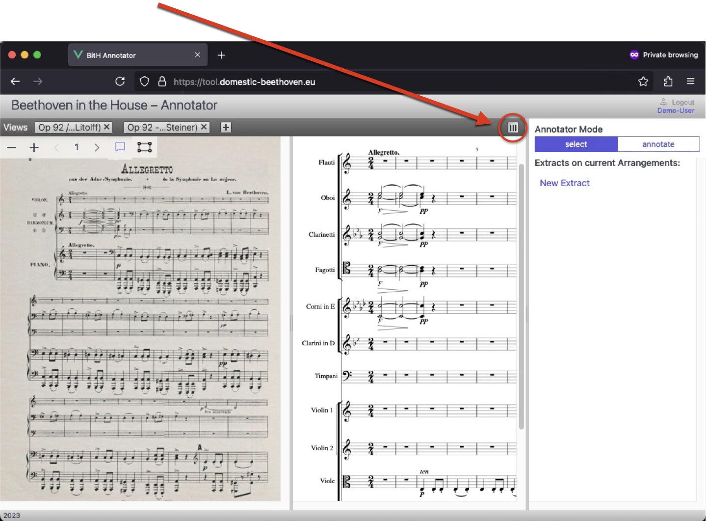 vertical view of arrangements in Workbench